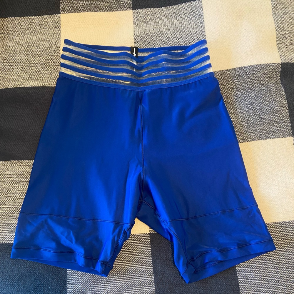 Adam Selman Sport Sheer Biker Shorts